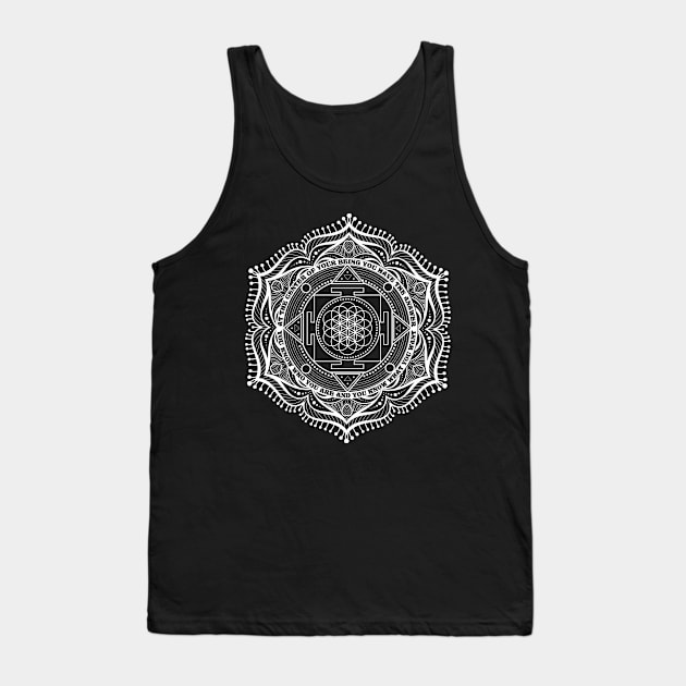 At The Center of Your Being - Lao Tzu Tao Te Ching Mandala Tank Top by LaoTzuQuotes